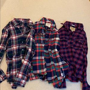 Oversized flannel shirts